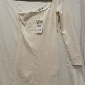 NWT White one shoulder dress - bridal!